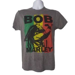 BOB MARLEY Gray T Shirt Size Small